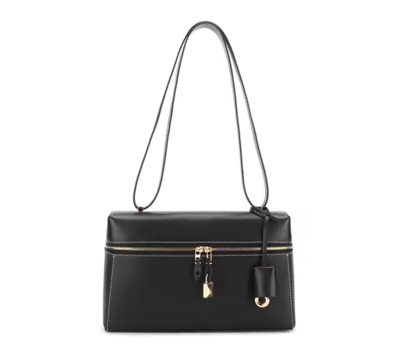 THE ZELMA LEATHER BAULETTO HANDBAG