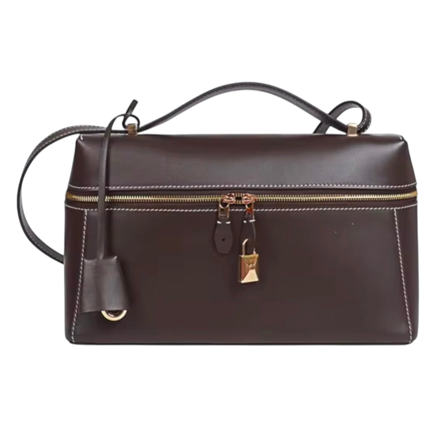 THE ZELMA LEATHER BAULETTO HANDBAG