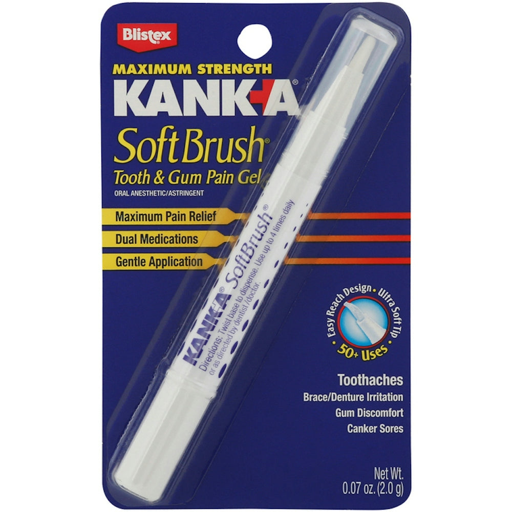 Kanka Soft Brush, Pain Gel, Tooth & Gum, Maximum Strength, 0.07 Oz
