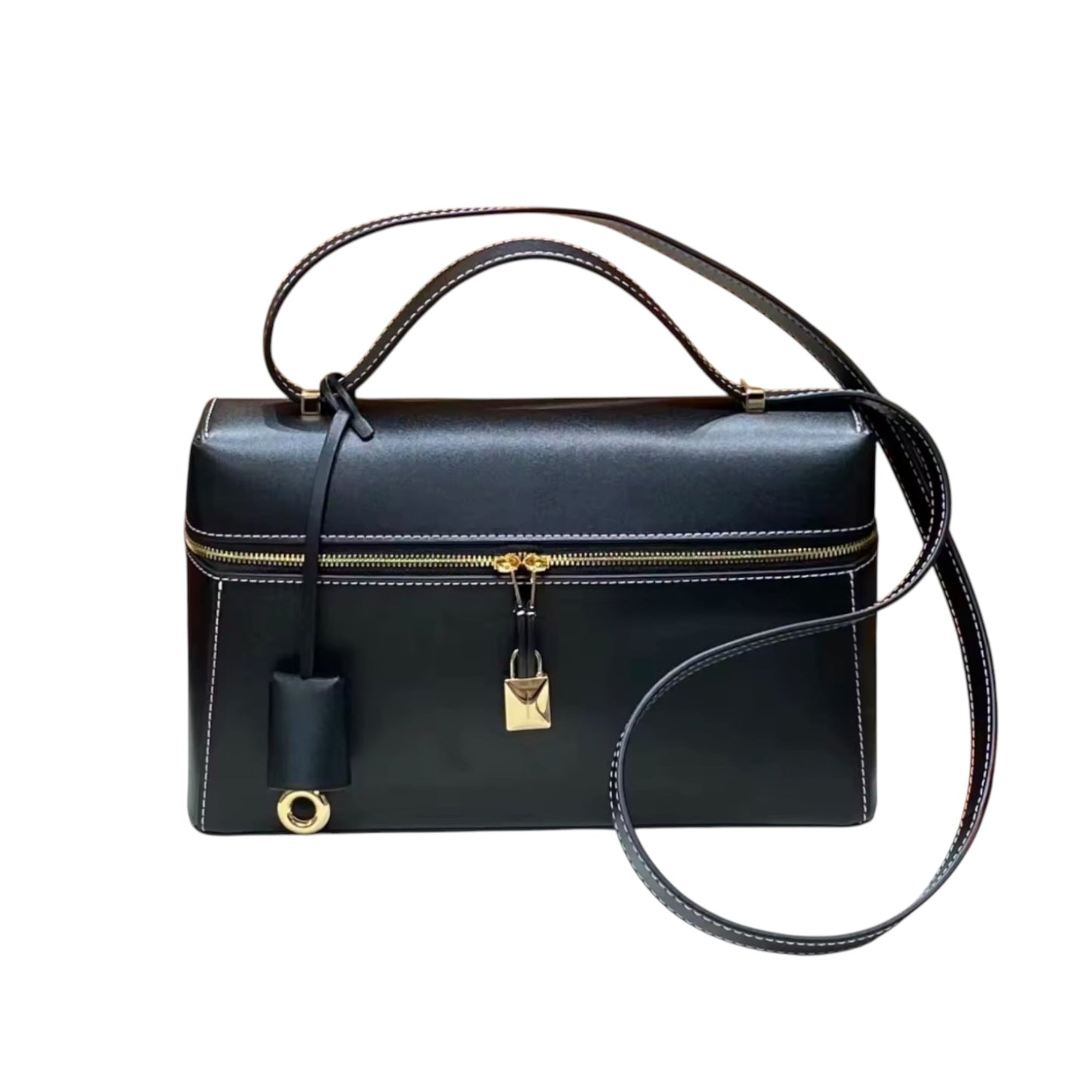 THE ZELMA LEATHER BAULETTO HANDBAG