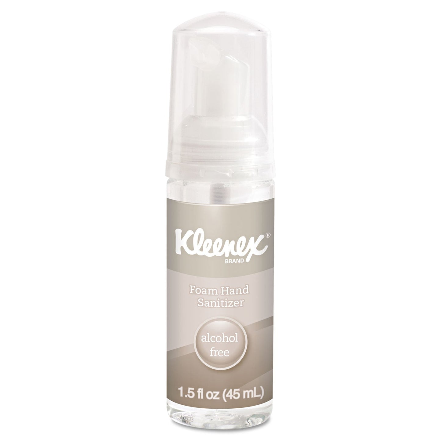 Kleenex Alcohol-Free Foam Hand Sanitizer, 1.5 oz Pump Bottle, Unscented