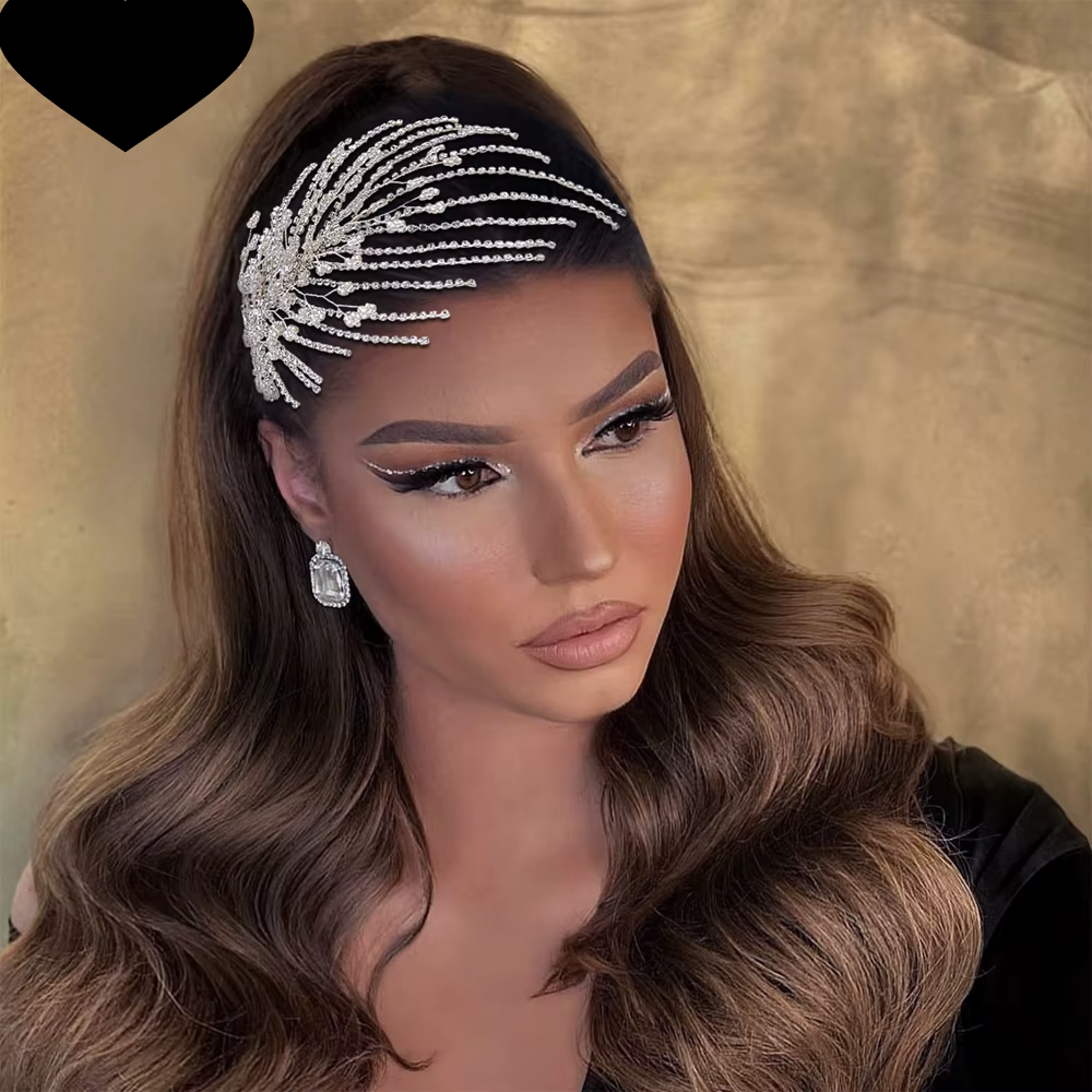 Bridal or Pageant Headband Crystal Rhinestone Tiara