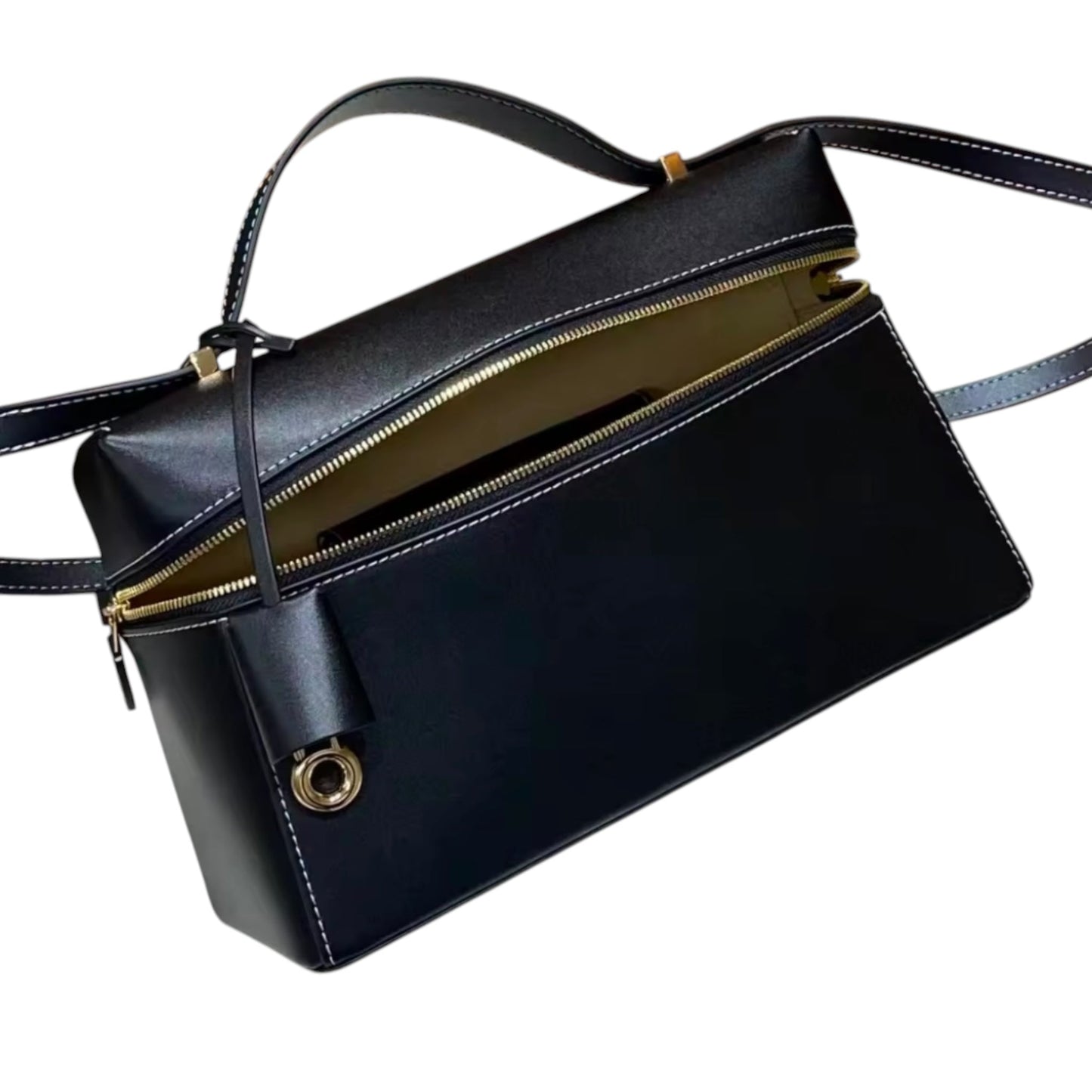 THE ZELMA LEATHER BAULETTO HANDBAG