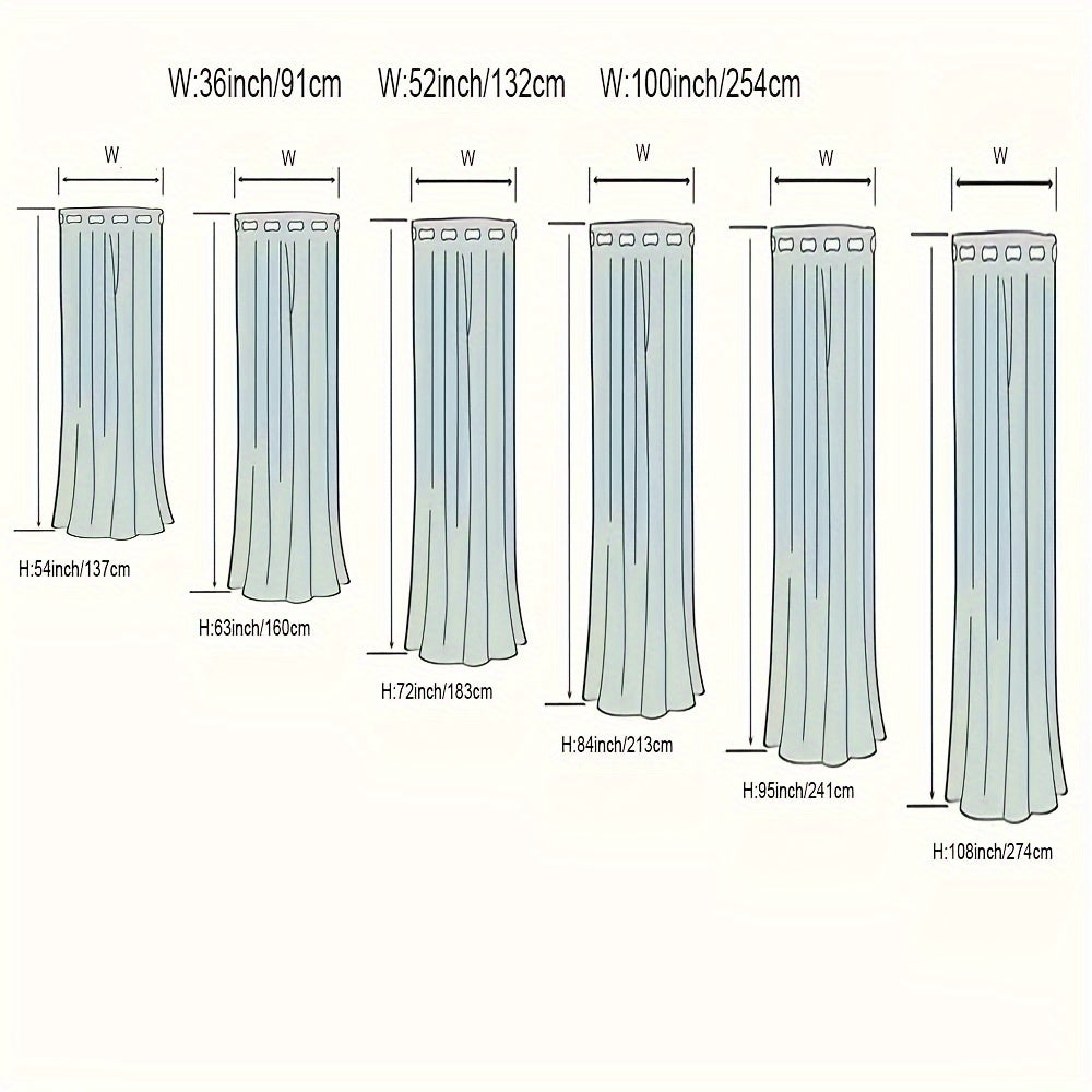 1pc Classic Blackout Curtains with Grommet Thermal Insulated Living Room Bedroom Kitchen Bathroom