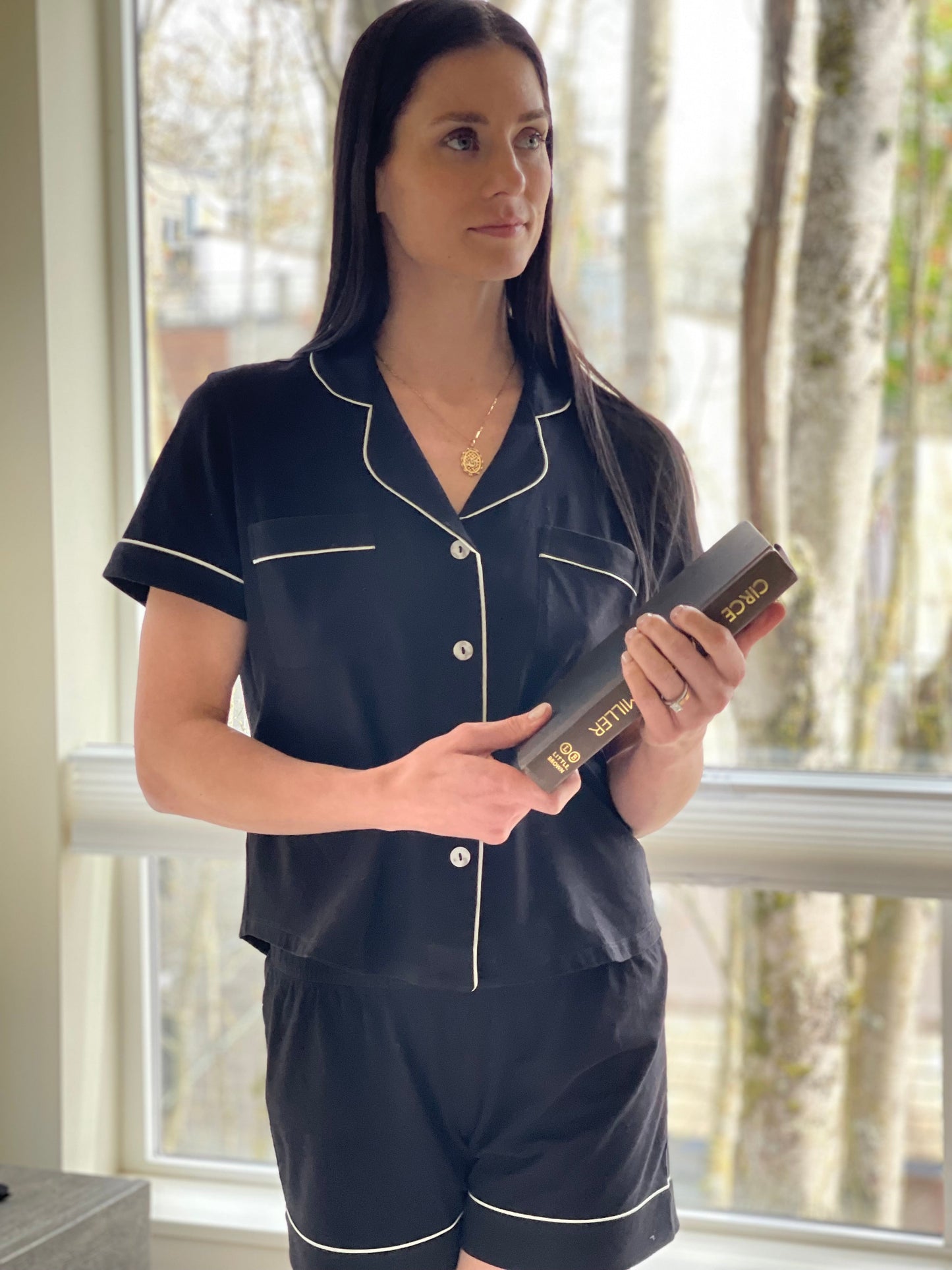 Classic Luxury Short Pajamas in Brushed Pima Cotton