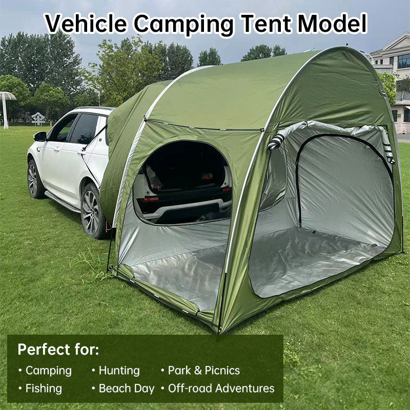Outdoor Camping Car Tent - trunk rear tent with canopy, sun - resistant camping equipment