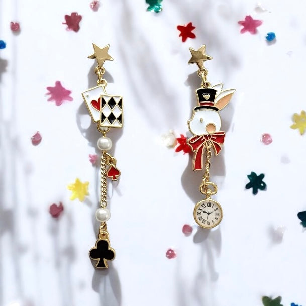 Poker Rabbit Earrings