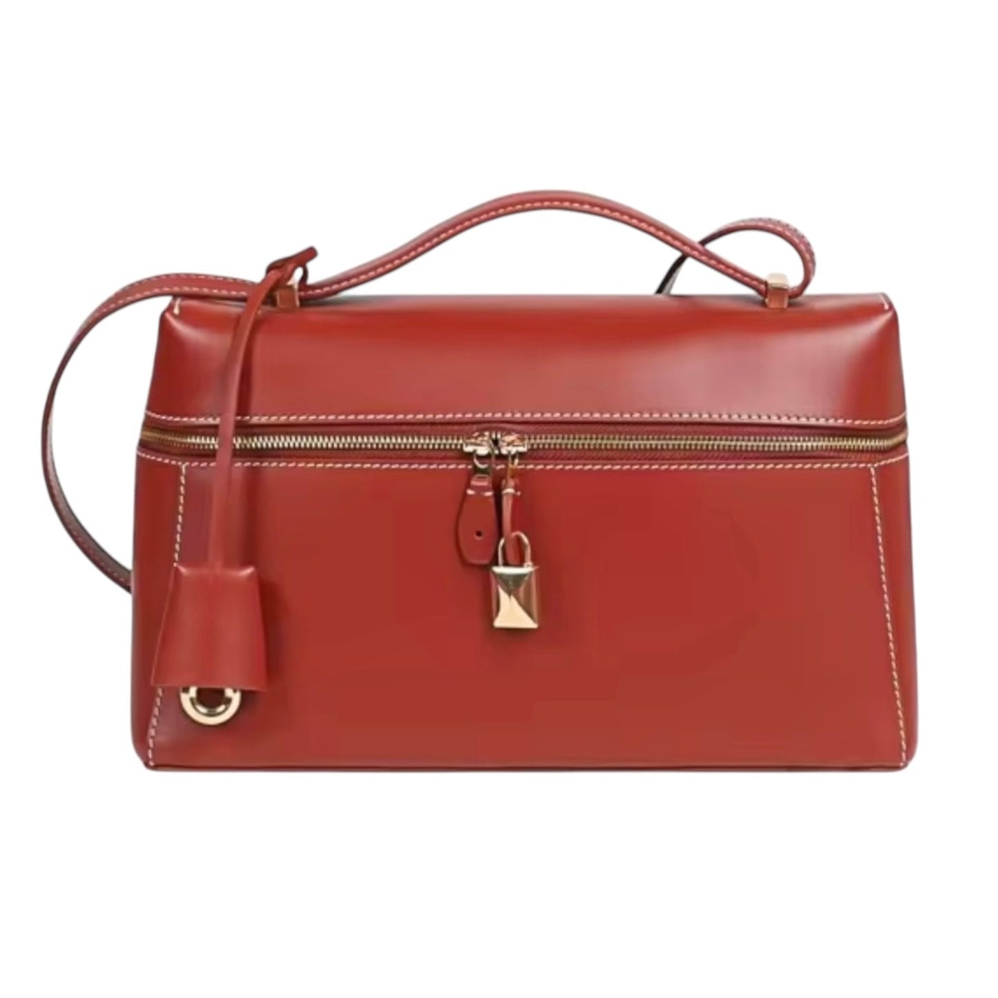 THE ZELMA LEATHER BAULETTO HANDBAG