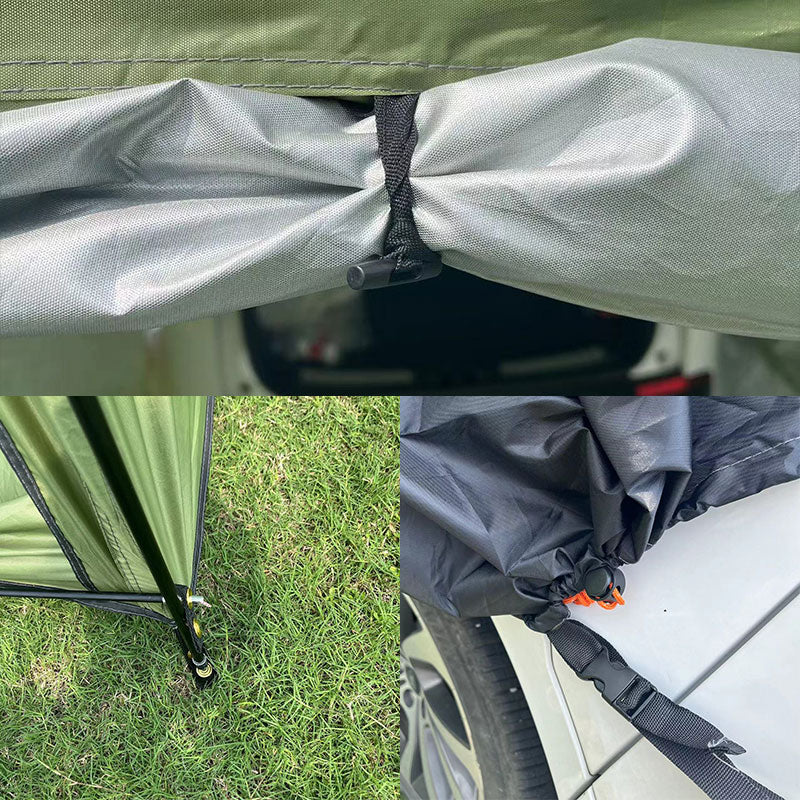 Outdoor Camping Car Tent - trunk rear tent with canopy, sun - resistant camping equipment