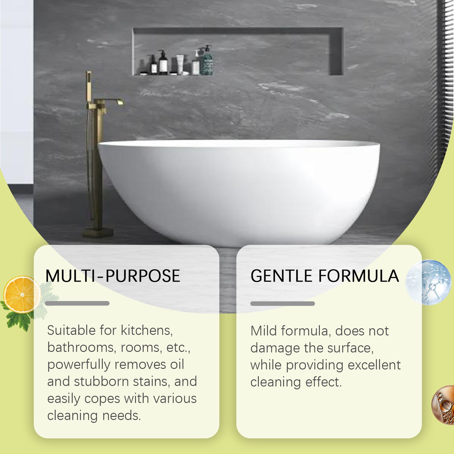 Decontamination Cleaner Kitchen Oil Decontamination Cleaner Decontamination Cleaner Household Multi-Purpose Mild Spray