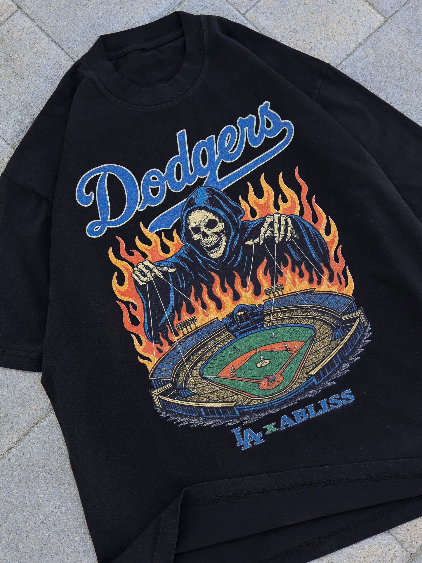Black - Dodgers Reaper T-Shirt