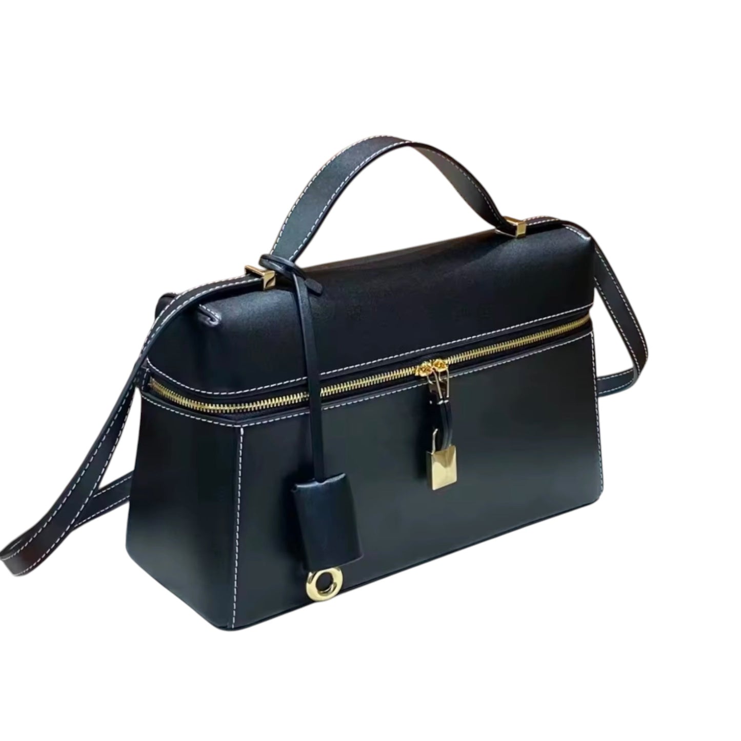 THE ZELMA LEATHER BAULETTO HANDBAG