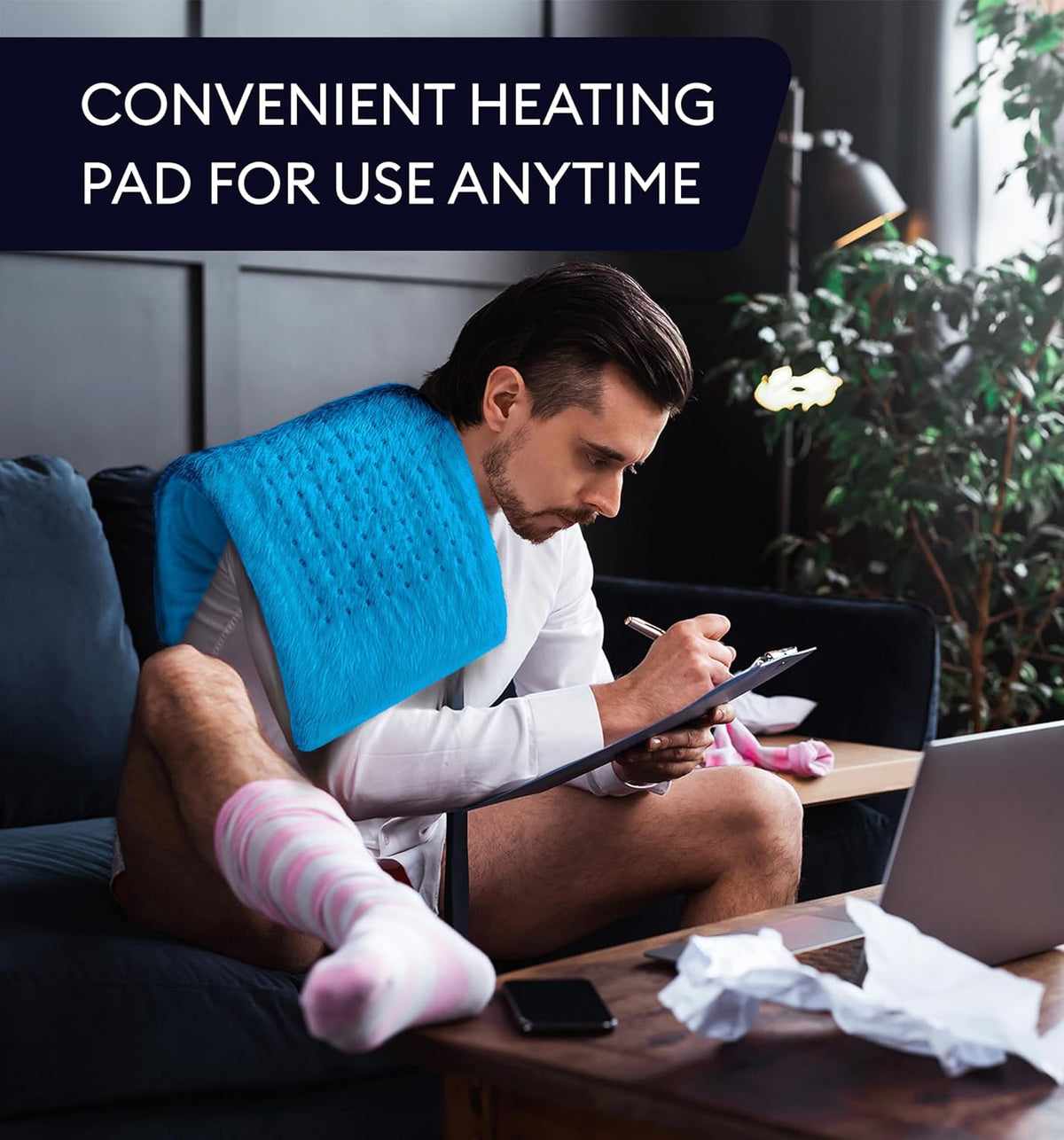 Heating Pad XL, Aqua Blue