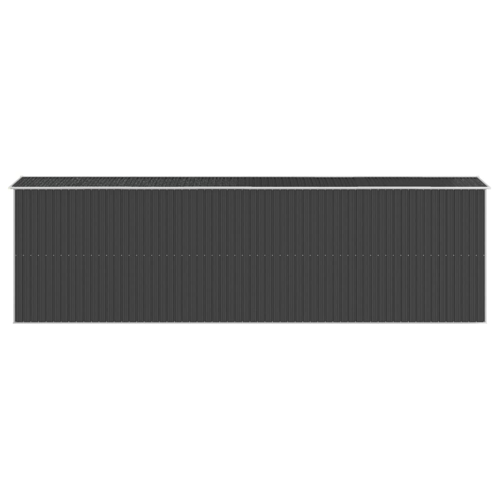 NNEVL Garden Shed Anthracite 192x689x223 cm Galvanised Steel