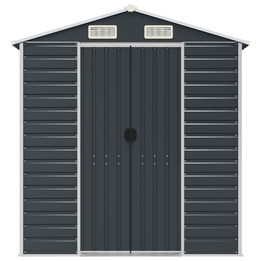 NNEVL Garden Shed Anthracite 191x215x198 cm Galvanised Steel