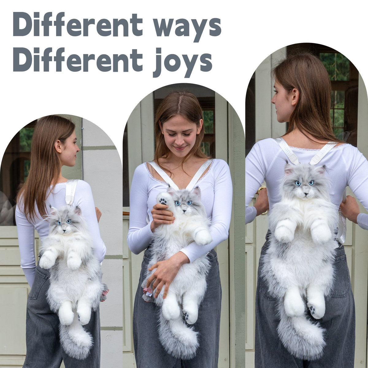 Maine Coon Cat Backpack – Realistic Cat Stylish Daypack
