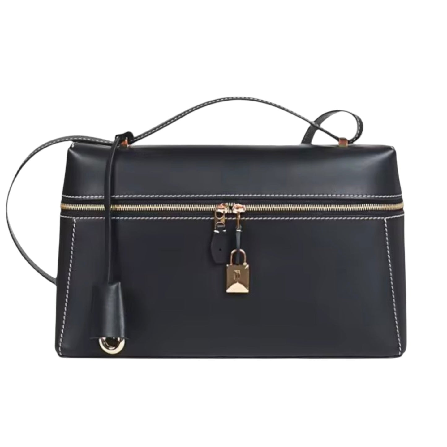 THE ZELMA LEATHER BAULETTO HANDBAG