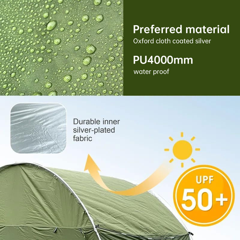 Outdoor Camping Car Tent - trunk rear tent with canopy, sun - resistant camping equipment