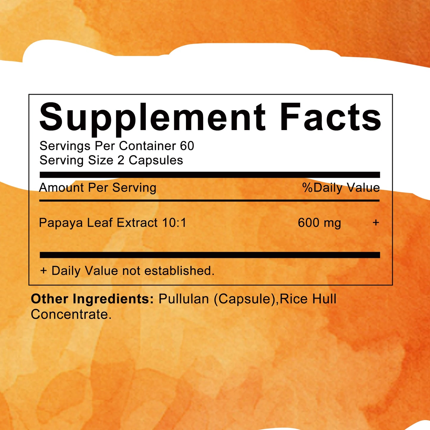 Papaya Leaf Extract Capsules - Bone Marrow & Spleen Support, Platelets, Immune and Gut Health - 120 Capsules