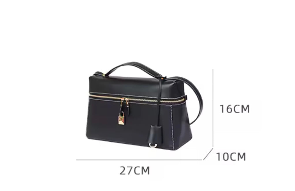 THE ZELMA LEATHER BAULETTO HANDBAG
