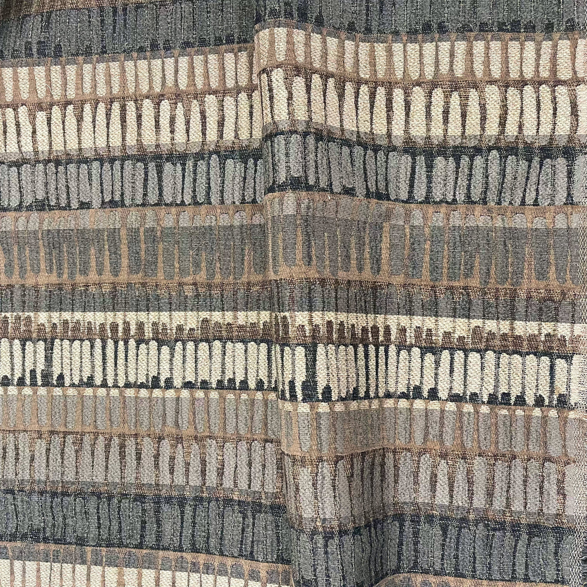 AUTUMN - GEOMETRIC PATTERN UPHOLSTERY FABRIC BY THE YARD