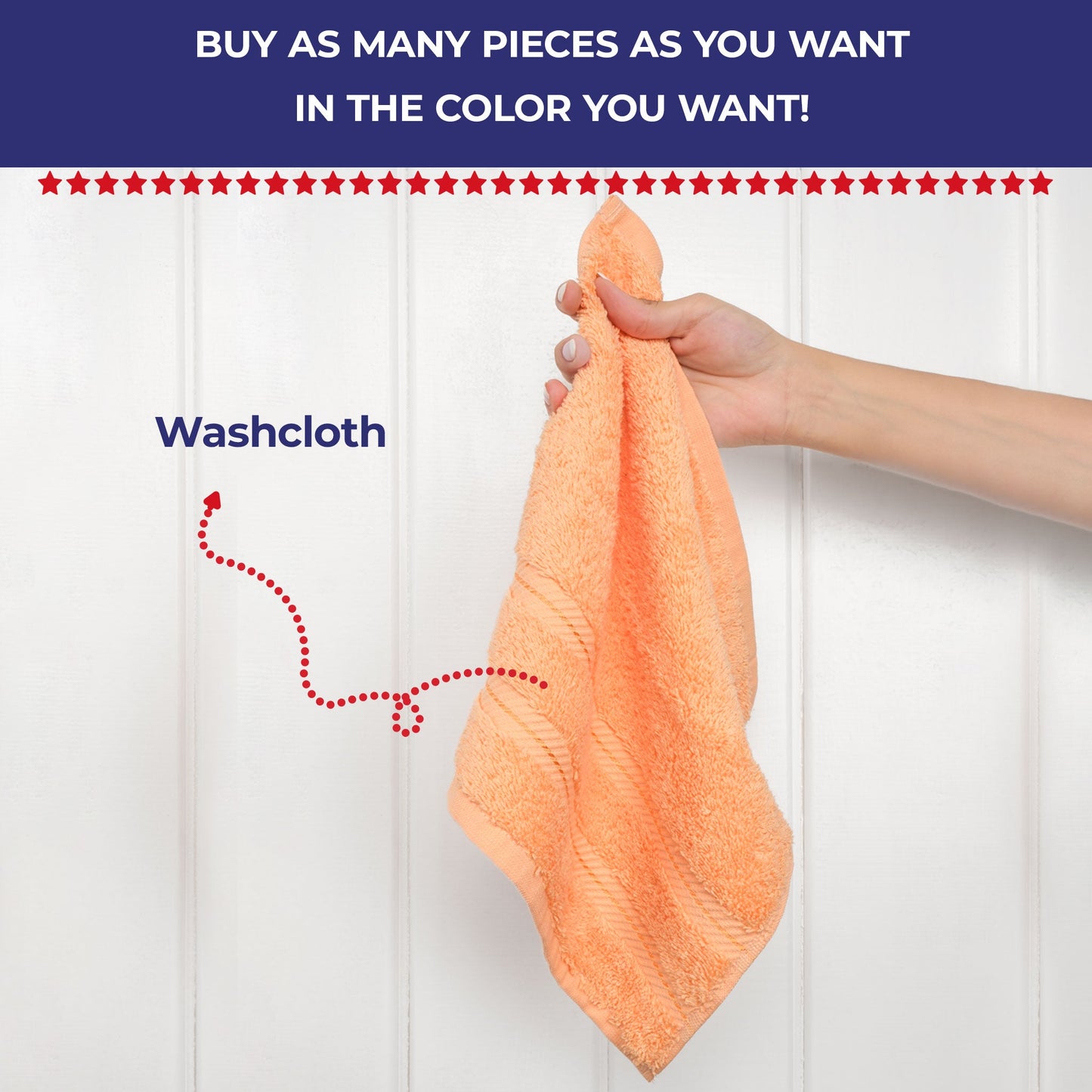 Single Piece - Create Your Set - 100% Cotton Turkish Towels with 20 Different Colors