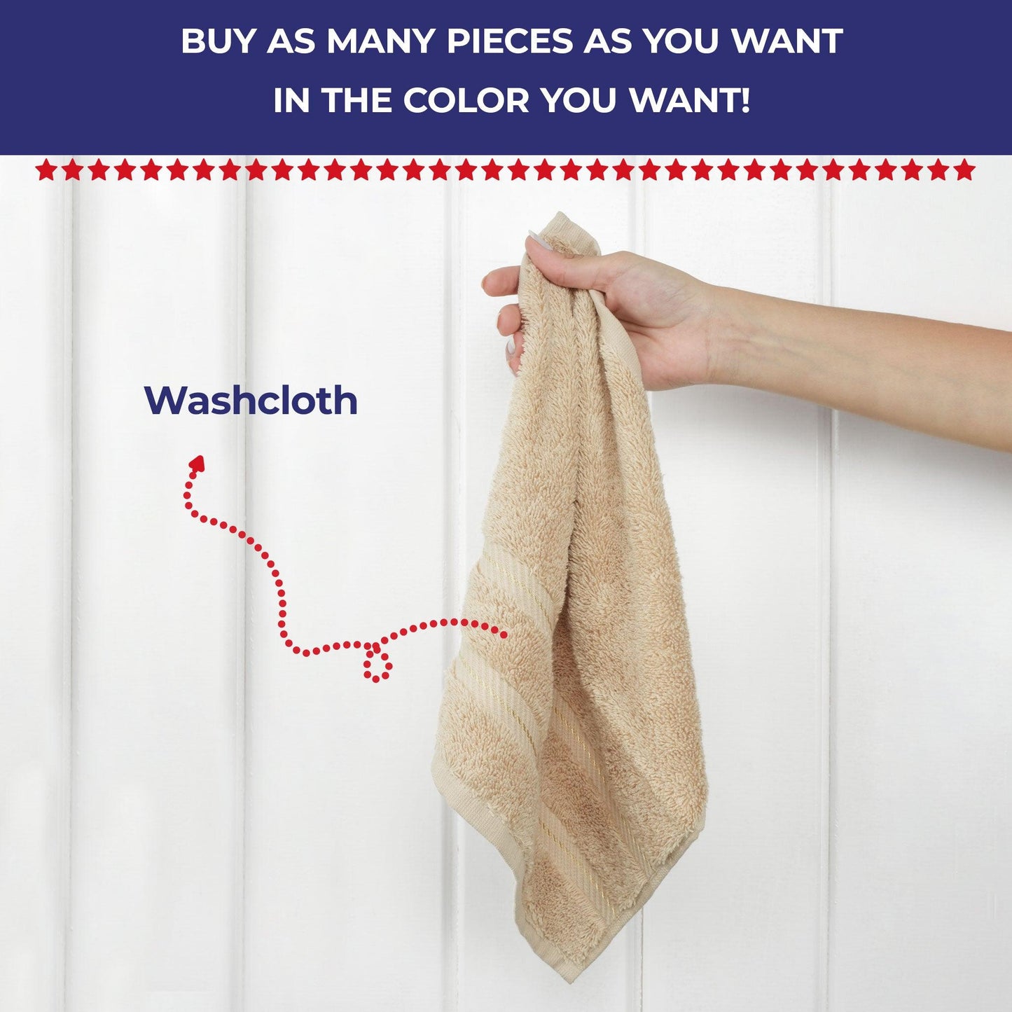 Single Piece - Create Your Set - 100% Cotton Turkish Towels with 20 Different Colors