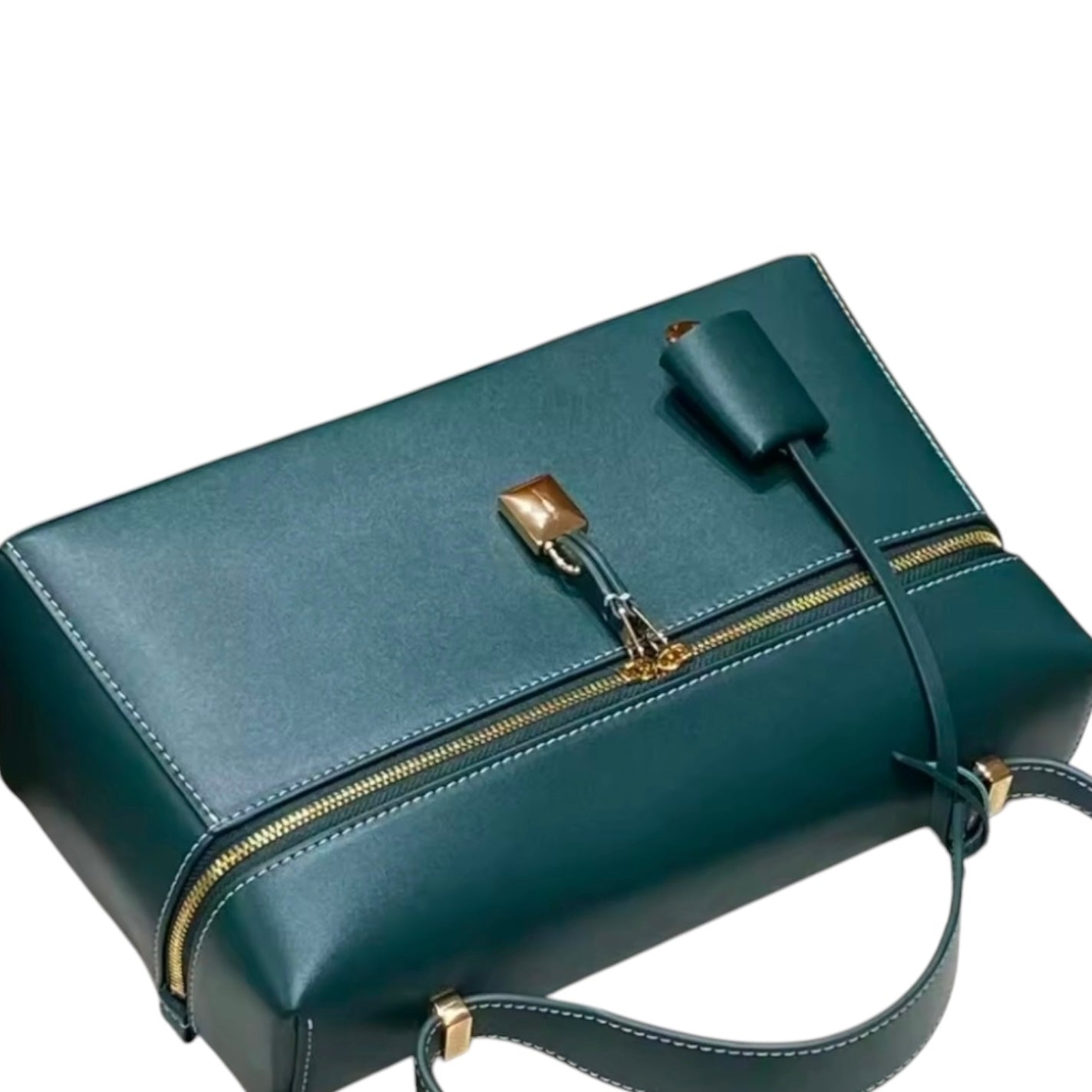 THE ZELMA LEATHER BAULETTO HANDBAG