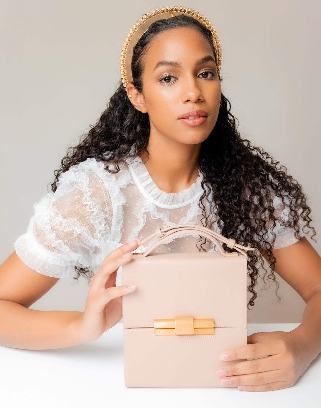 THE NINA CIGAR BOX HANDBAG