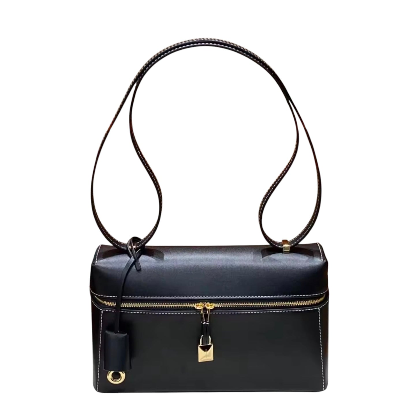 THE ZELMA LEATHER BAULETTO HANDBAG