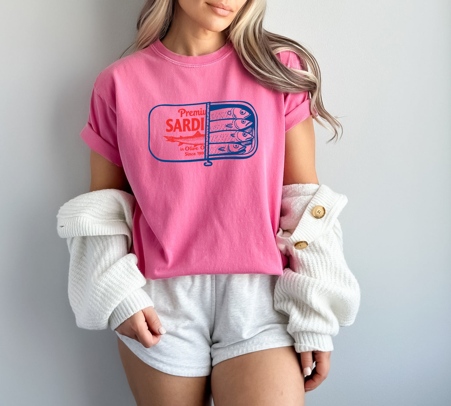 Sardines Can Salmon Fish Nature Camping Hiking Comfort Colors T Shirt