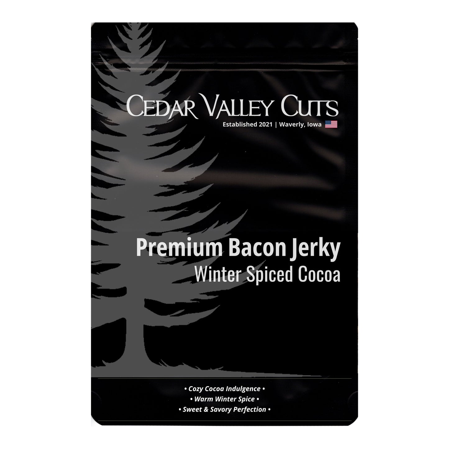 Winter Spiced Cocoa Premium Bacon Jerky