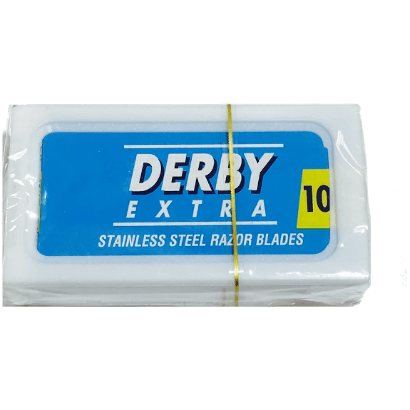 Derby Stainless Steel Double Edge Razor Blades - 10 Pack
