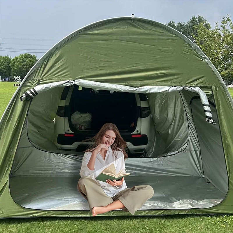 Outdoor Camping Car Tent - trunk rear tent with canopy, sun - resistant camping equipment