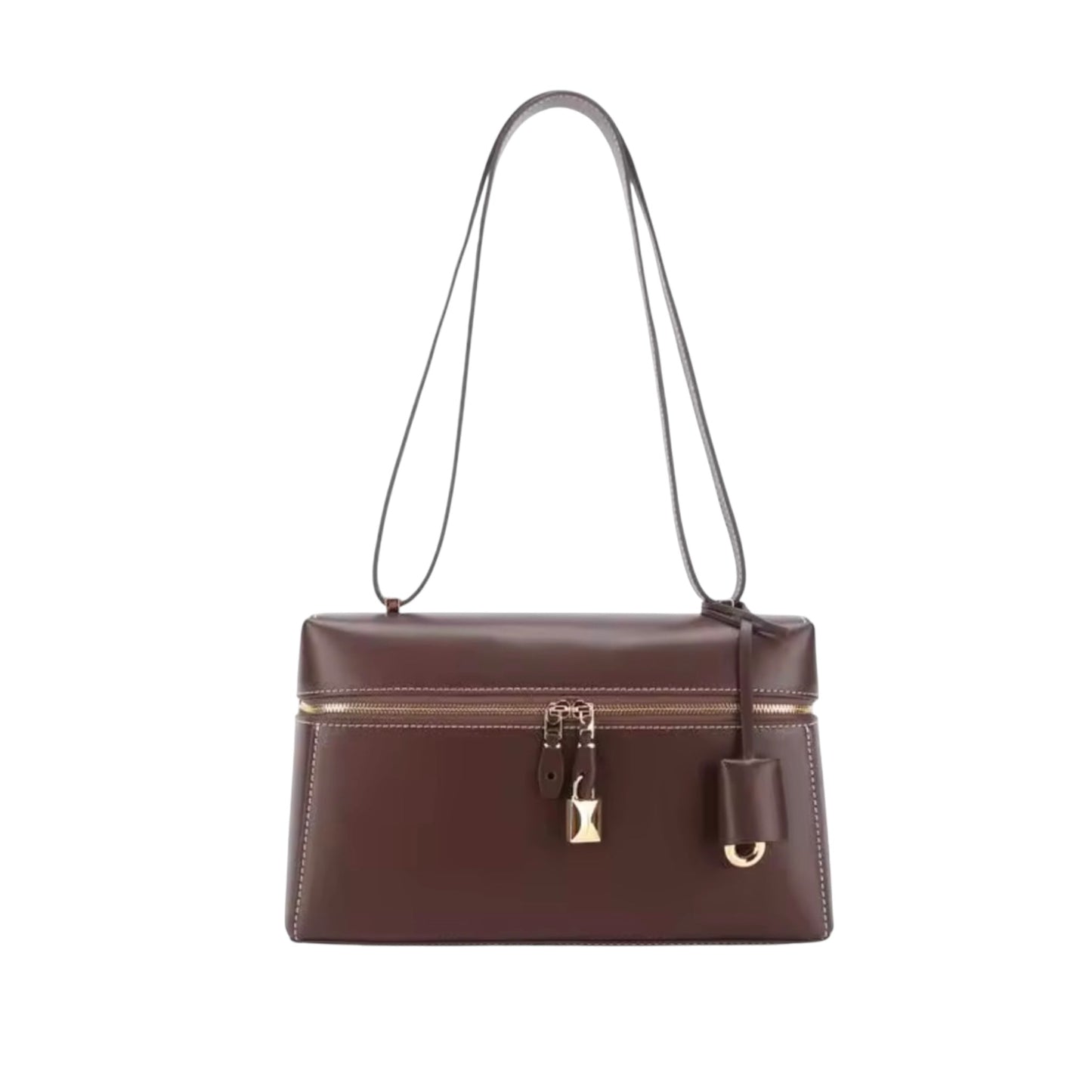 THE ZELMA LEATHER BAULETTO HANDBAG