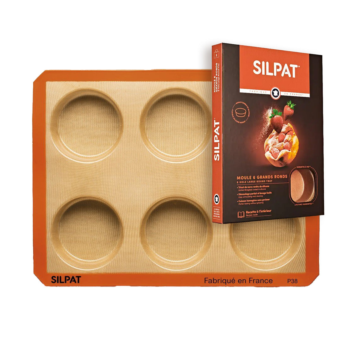 Silpat 6 Hole Large Round Mold