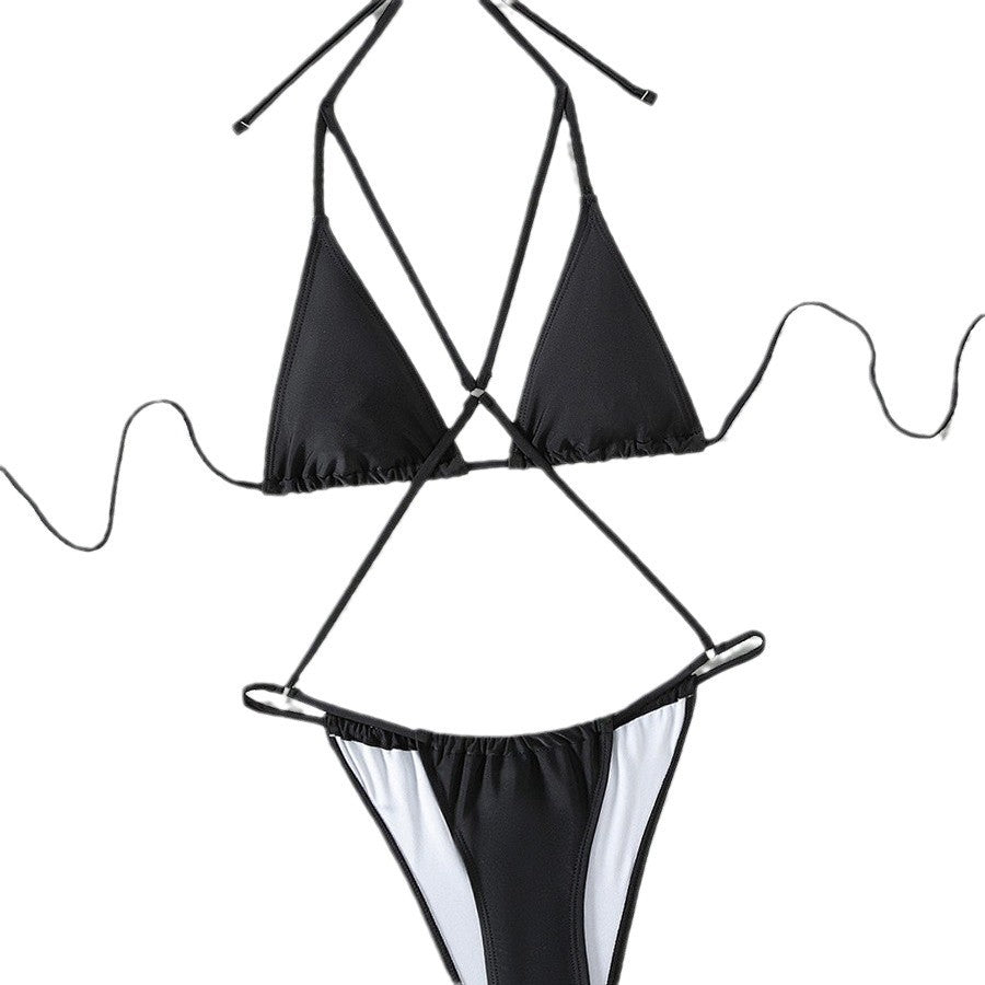 Jumpsuit women's backless chest strap cross bikini sexy