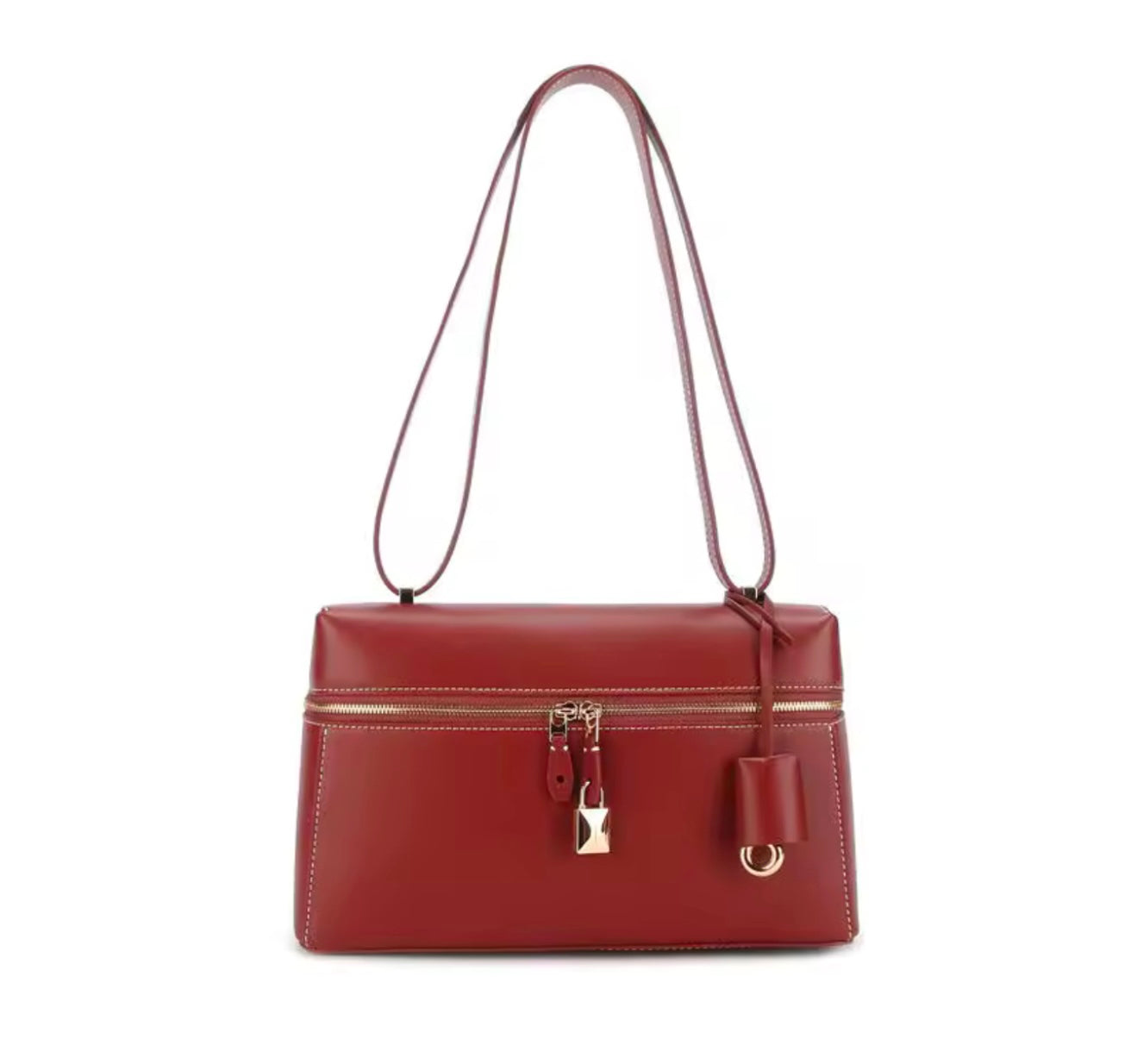THE ZELMA LEATHER BAULETTO HANDBAG