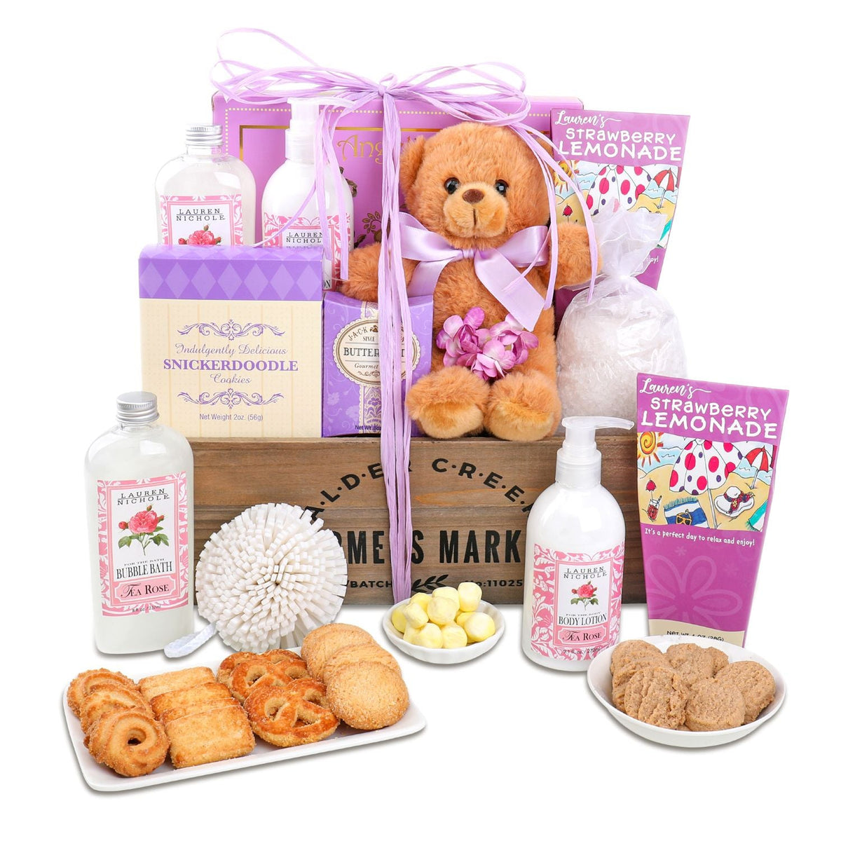 Mother's Day Pampered Rose Gift Basket