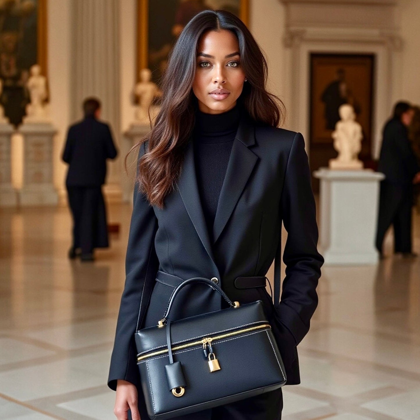 THE ZELMA LEATHER BAULETTO HANDBAG