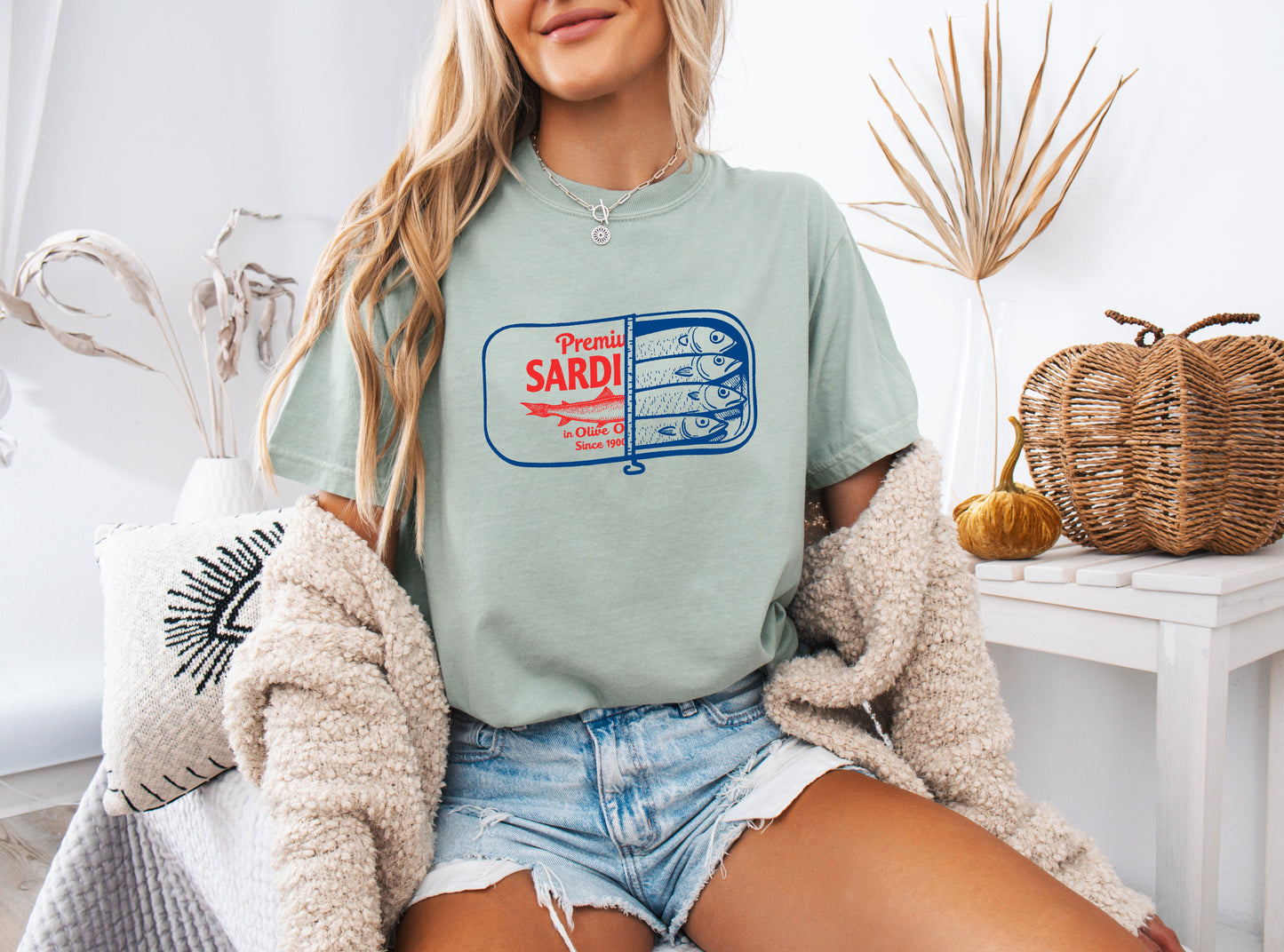 Sardines Can Salmon Fish Nature Camping Hiking Comfort Colors T Shirt