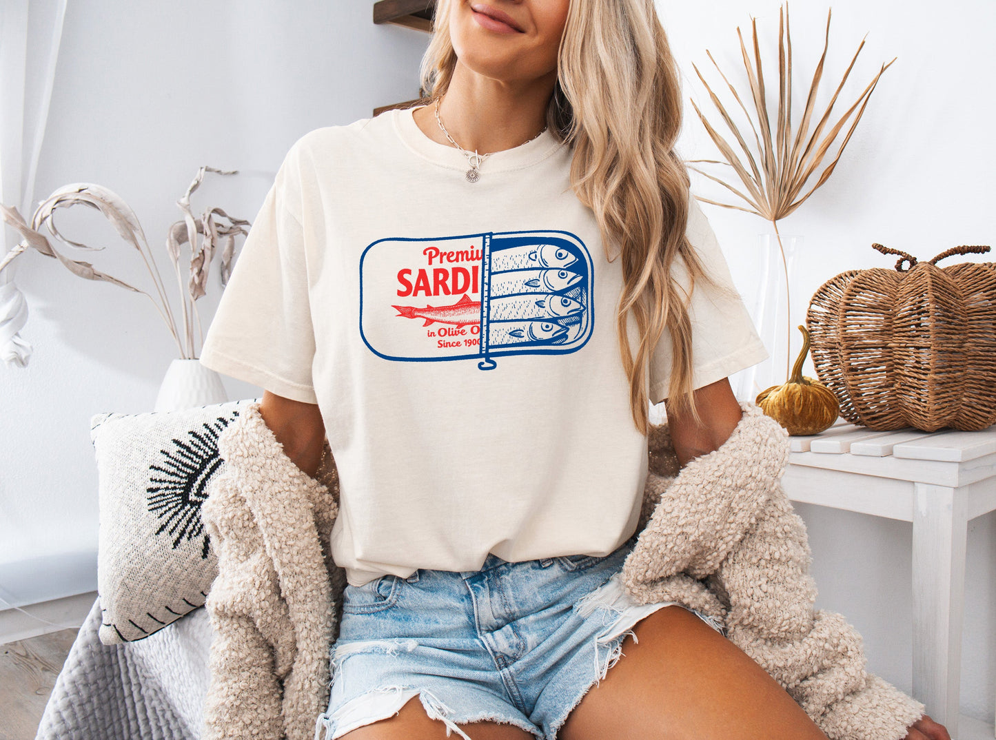 Sardines Can Salmon Fish Nature Camping Hiking Comfort Colors T Shirt