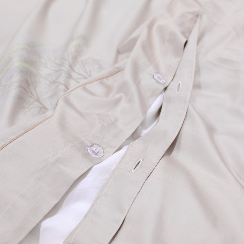 Gianna Birds and Flowers Egyptian Cotton Bedding Set | 3CARATS