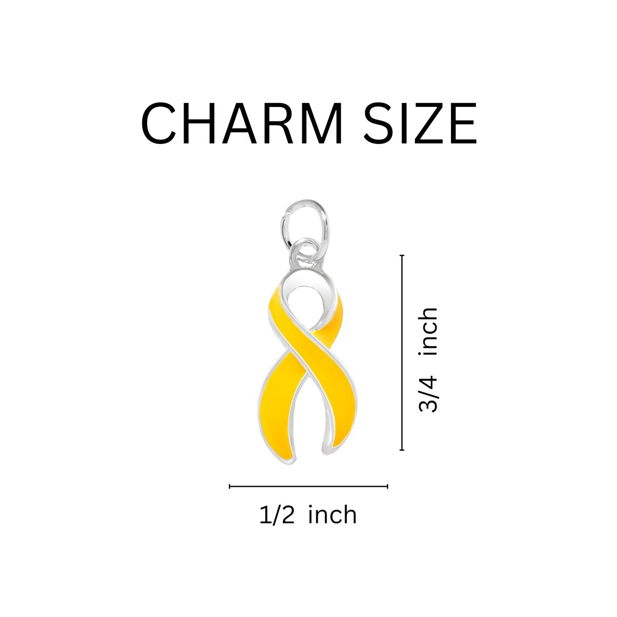 Gold Ribbon Where There is Love Awareness Bracelets