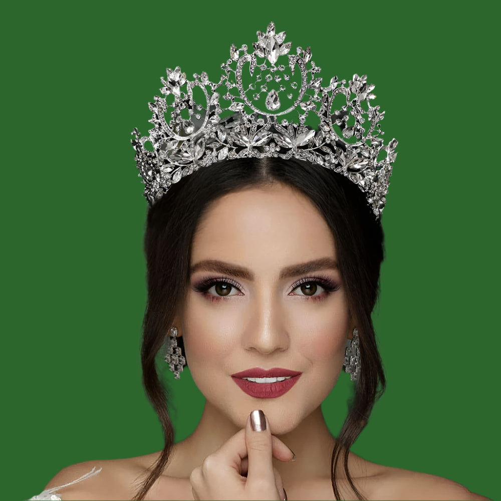Zircon Wedding Crown Luxury Zircon Diadem Rhinestone Headpiece Bridal Hair Jewelry