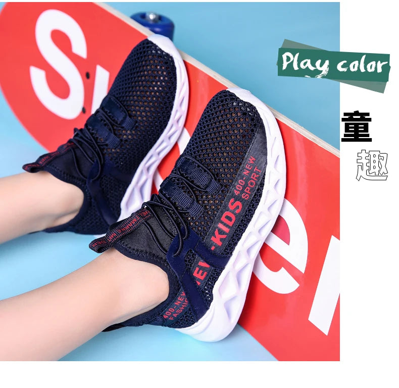 Girl or Boy Light Mesh Sumer Sneakers Shoes 4-6Yrs