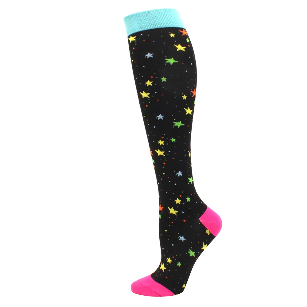 Running Compression Stockings Pressure Nursing Socks For Edema, Diabetes, Varicose Veins, Blood Circulation Sports Socks