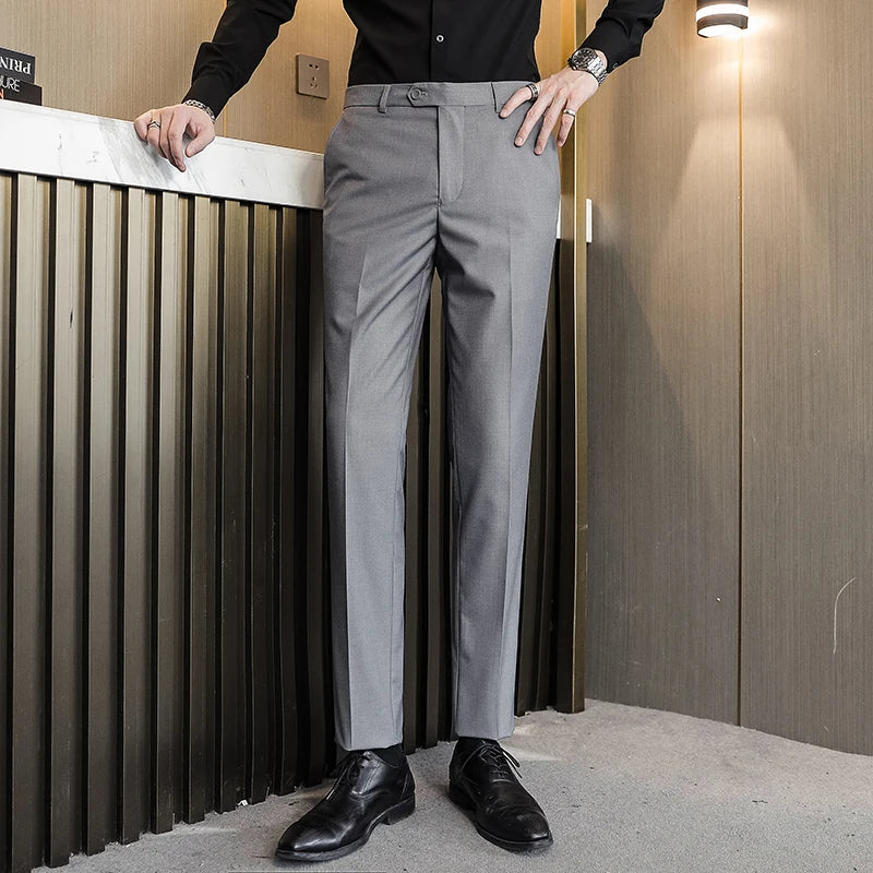 Men's Formal Dress Trousers, Asian Size Man Slacks