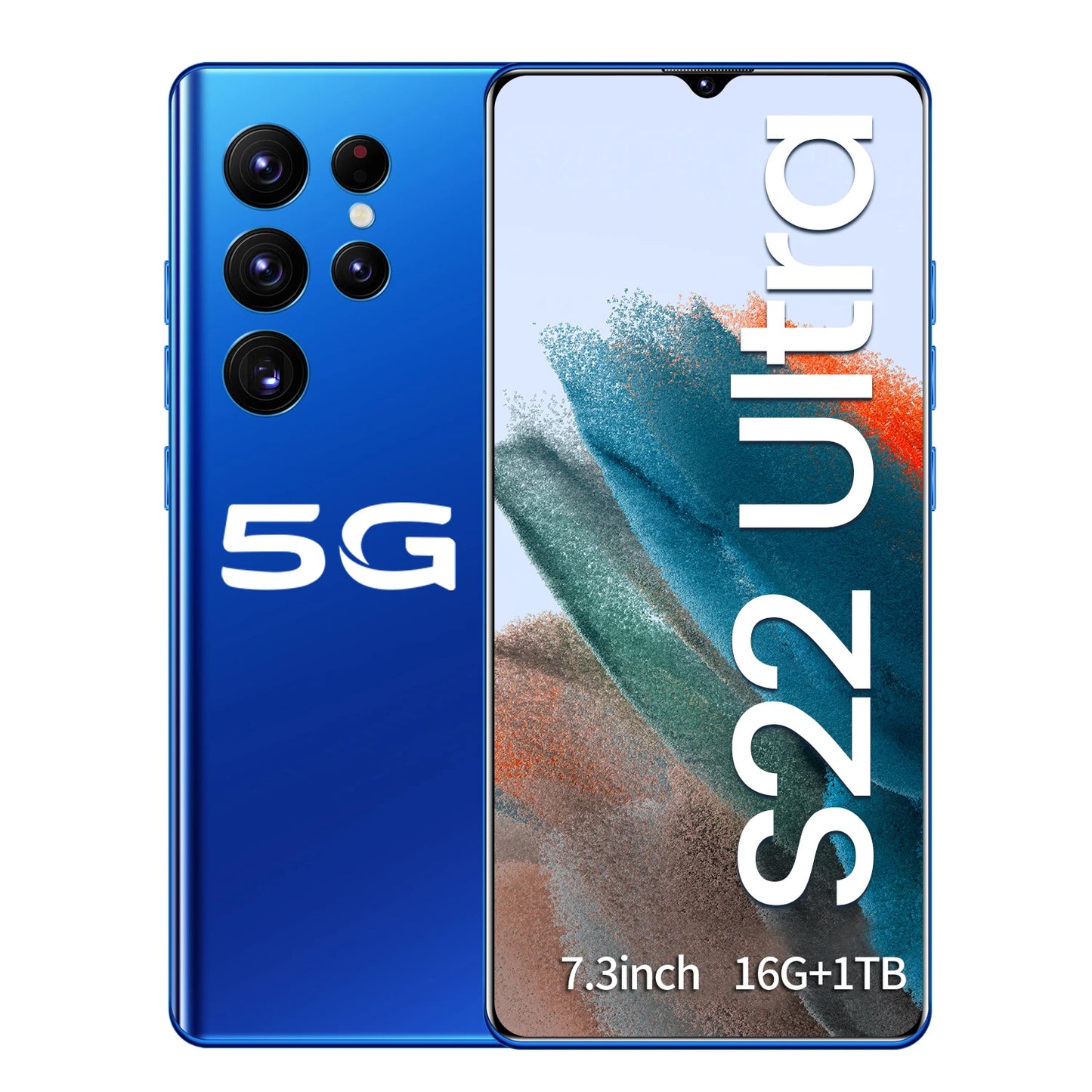 Hot Selling S22 ULTRA Original 16GB+1TB 24MP+50MP Face Unlock Full Display Android 12 Cell Phone Smart Mobile Phone
