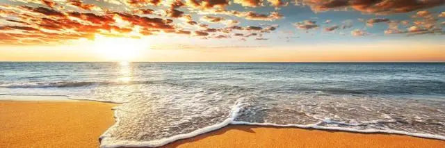 Beach Sunset Landscape Canvas Print
